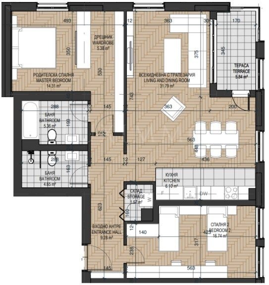 Продава 3-СТАЕН, гр. Пловдив, Каменица 1, снимка 8 - Апартаменти - 41992833
