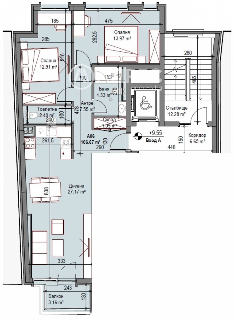 Продава 3-СТАЕН, гр. София, Сухата река, снимка 3 - Aпартаменти - 47580032