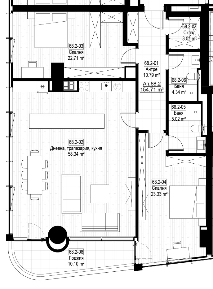 Продава 3-СТАЕН, гр. София, Младост 3, снимка 4 - Апартаменти - 53271267