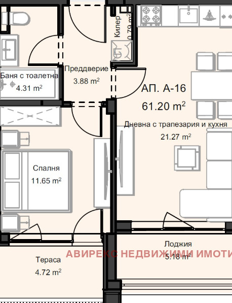 Продава 2-СТАЕН, гр. Пловдив, Остромила, снимка 2 - Апартаменти - 53491711