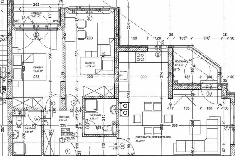На продаж  2 спальні София , Левски Г , 117 кв.м | 13814934