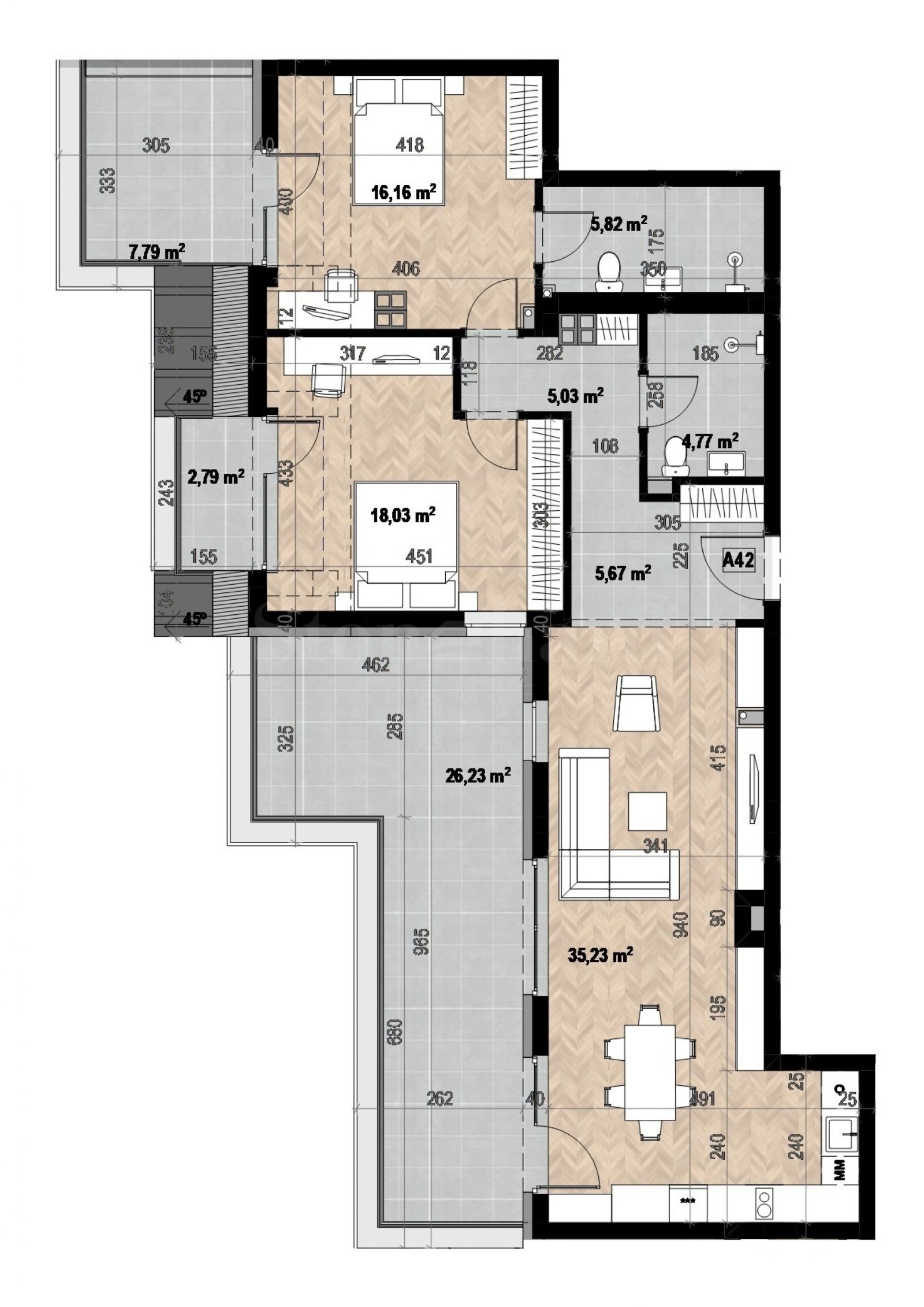 Продава 3-СТАЕН, гр. София, Кръстова вада, снимка 2 - Апартаменти - 53779458