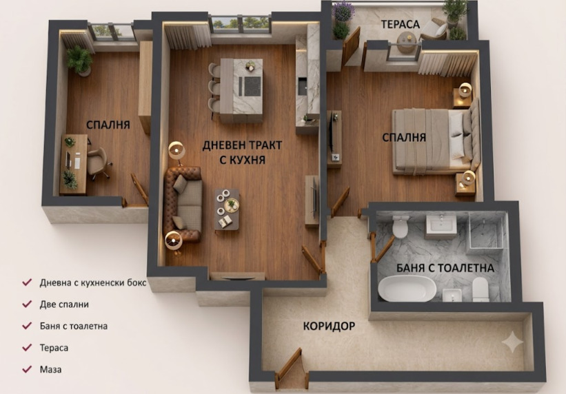 Продава 3-СТАЕН, гр. Варна, Кайсиева градина