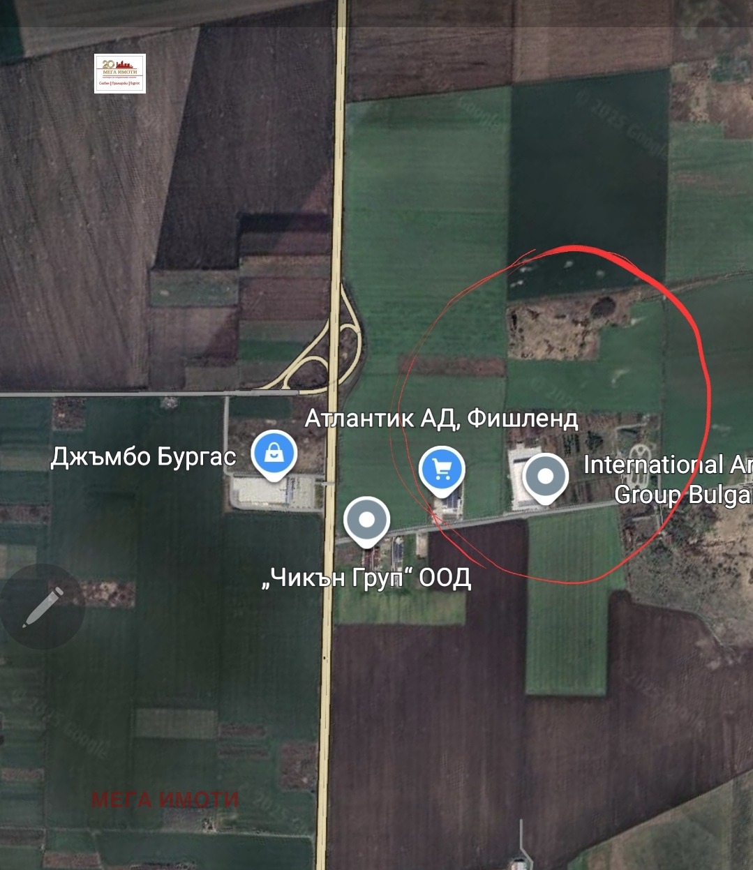 Продава ПАРЦЕЛ, гр. Бургас, Промишлена зона - Север, снимка 2 - Парцели - 55114154