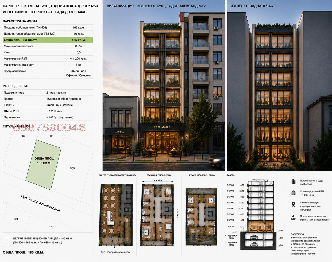 Продава ПАРЦЕЛ, гр. София, Център