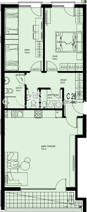 Продава 3-СТАЕН, гр. Пловдив, Христо Смирненски, снимка 6 - Апартаменти - 53412385