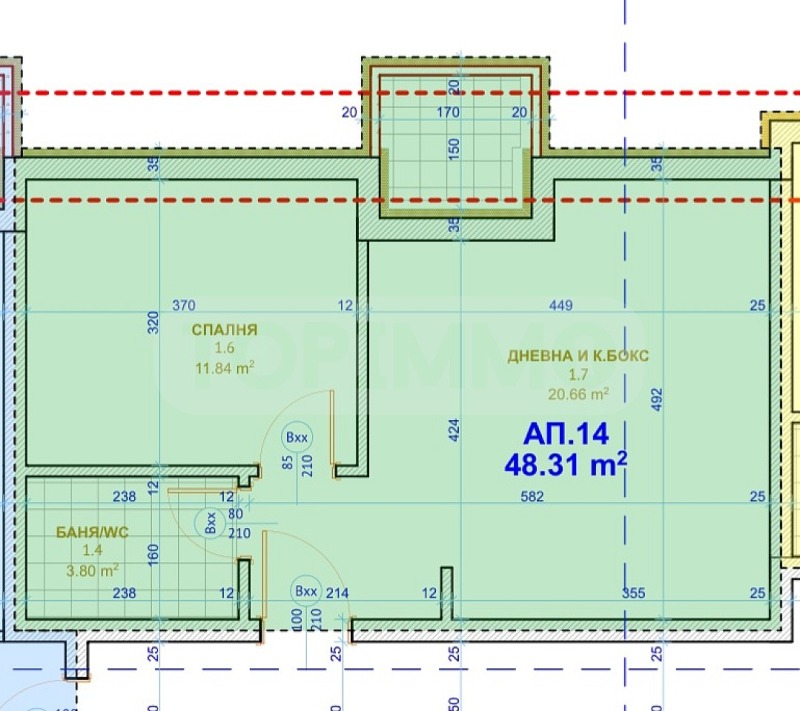 Продается  1 спальня Варна , Кайсиева градина , 62 кв.м | 68833831 - изображение [2]