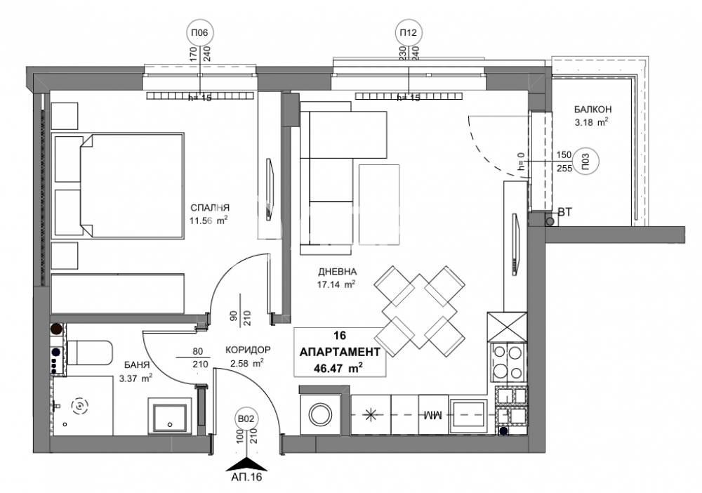 Продава 2-СТАЕН, гр. София, Обеля 2, снимка 4 - Апартаменти - 54074666