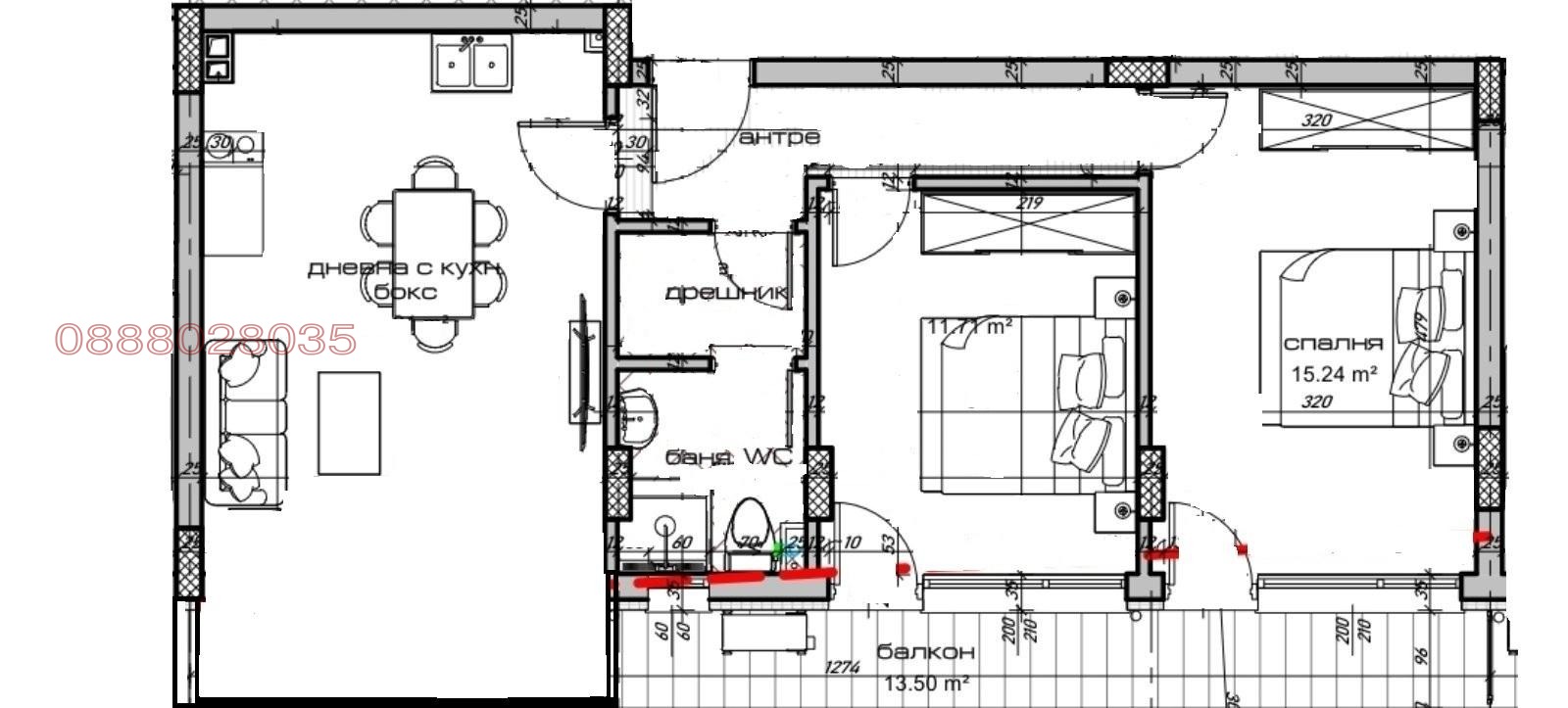 Продава 3-СТАЕН, гр. Варна, Изгрев, снимка 2 - Апартаменти - 53696259