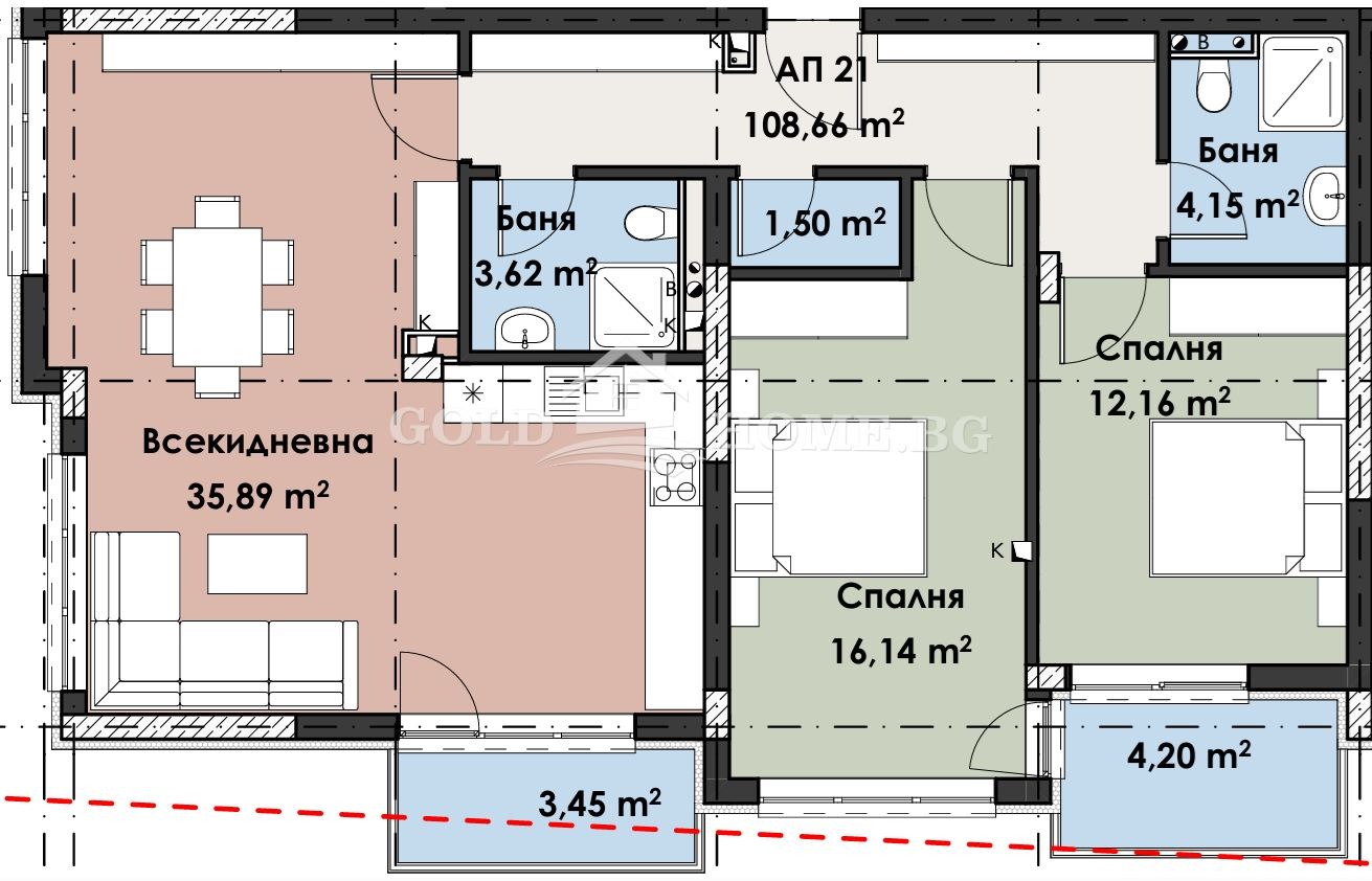 Продава 3-СТАЕН, гр. Пловдив, Кършияка, снимка 2 - Апартаменти - 53903124