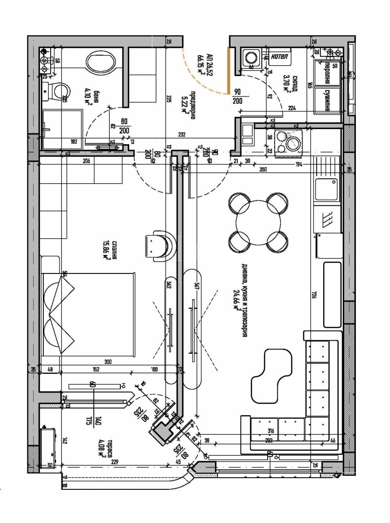 Na prodej  1 ložnice Sofia , Malinova dolina , 79 m2 | 35062298 - obraz [2]