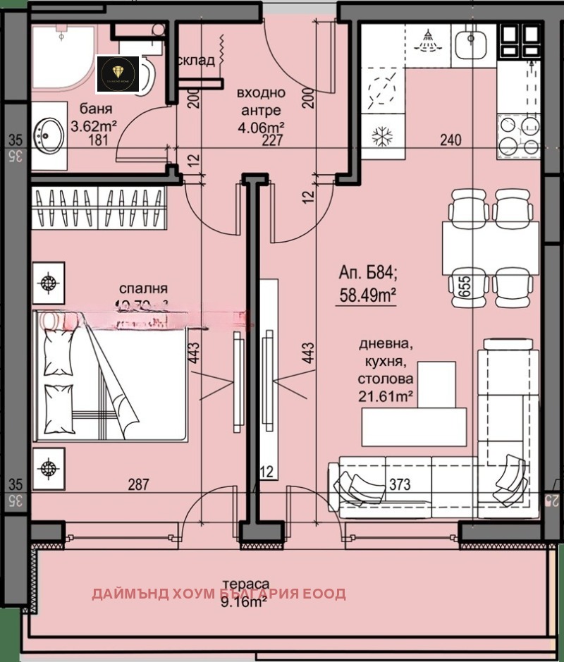 Продава  2-стаен град Пловдив , Христо Смирненски , 68 кв.м | 26555849 - изображение [12]