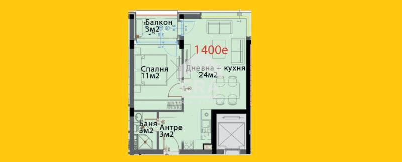 Продава 2-СТАЕН, гр. София, Модерно предградие, снимка 2 - Aпартаменти - 49375461