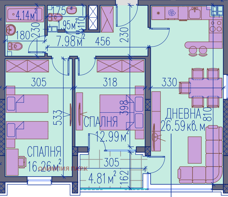 Продава 3-СТАЕН, гр. Пловдив, Каменица 2, снимка 2 - Апартаменти - 53200828