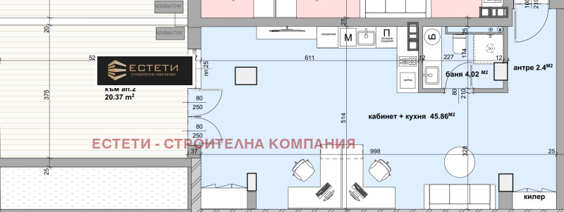 Продава АТЕЛИЕ, ТАВАН в град Стара Загора, Студентско градче - 78 кв.м / 95 900 € » 187 564.10 лв., ЕСТЕТИ - СТРОИТЕЛНА КОМПАНИЯ