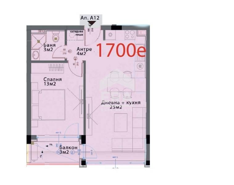 Продава 2-СТАЕН, гр. София, Модерно предградие, снимка 3 - Апартаменти - 49375047