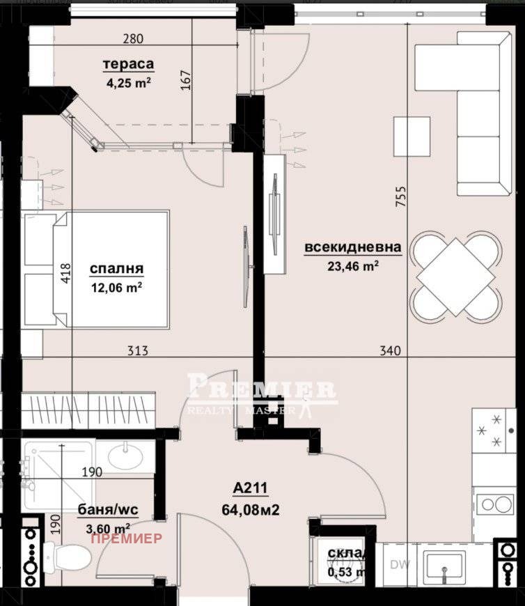 Продава 2-СТАЕН, град Бургас, Хоризонт • 87000 € • 34851109 — Holmes.bg