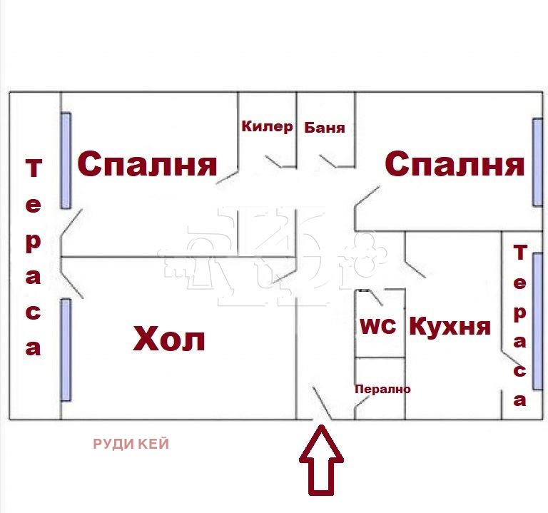 Продаја  2 спаваће собе Варна , Младост 1 , 80 м2 | 78551255