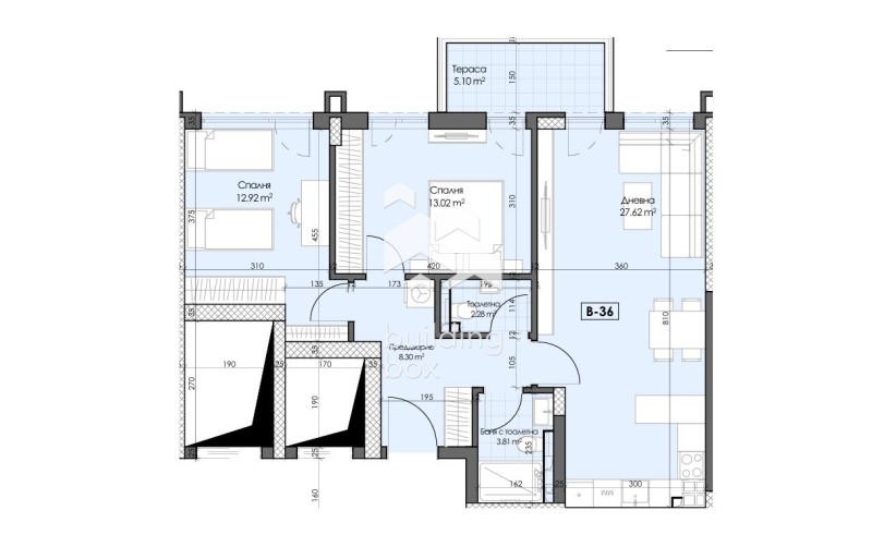 De vânzare  2 dormitoare Plovdiv , Gagarin , 105 mp | 25785530 - imagine [4]