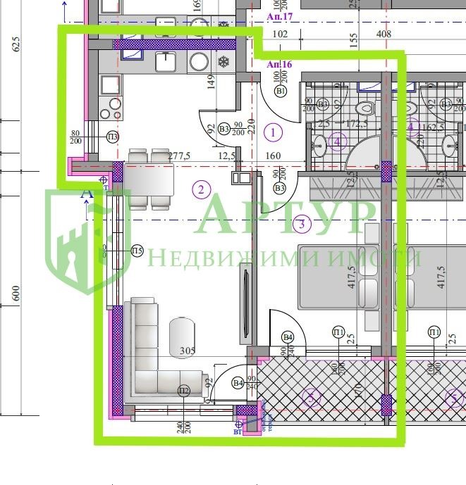 À venda  1 quarto Sofia , Malinova dolina , 78 m² | 22083214 - imagem [3]