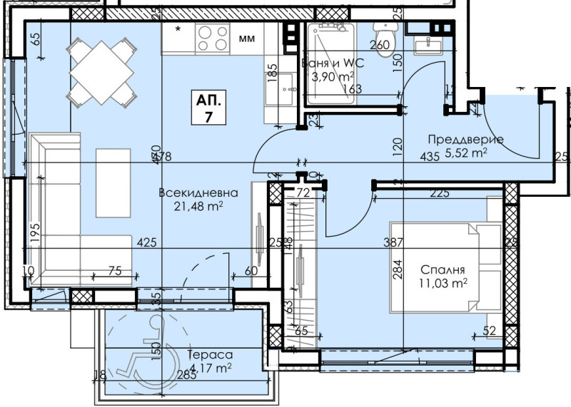 Продаја  1 спаваћа соба регион Пловдив , Асеновград , 70 м2 | 89815399