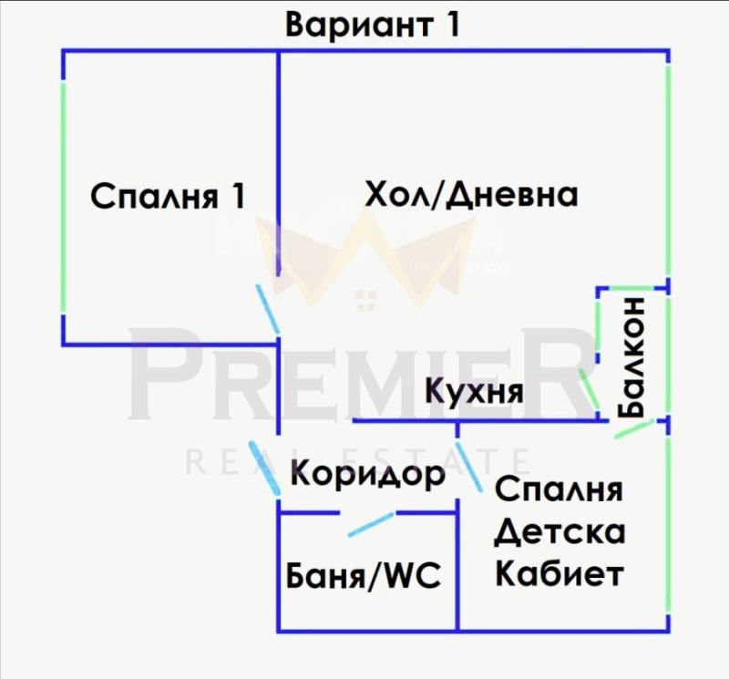 Продава 3-СТАЕН, гр. Варна, ВИНС-Червен площад, снимка 3 - Aпартаменти - 49568072