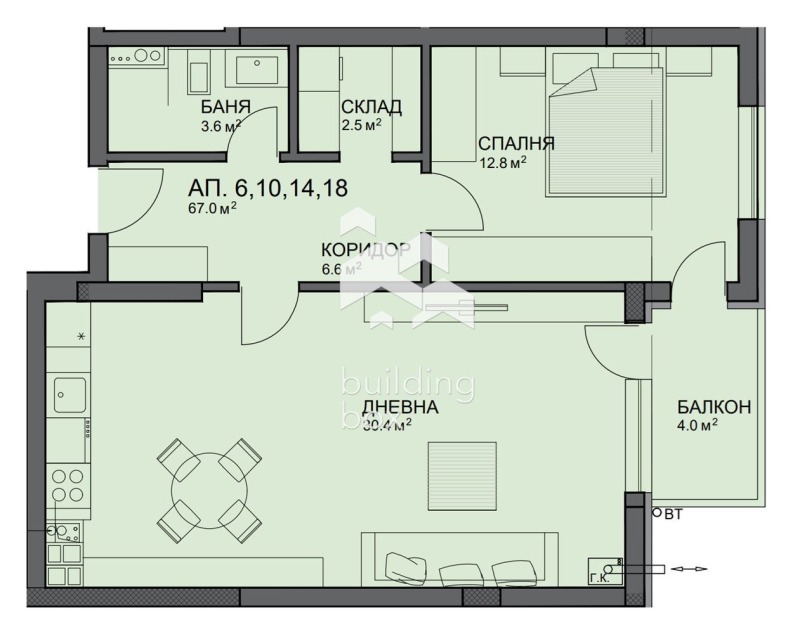 Продава 2-СТАЕН, гр. София, Малинова долина, снимка 4 - Апартаменти - 53015542