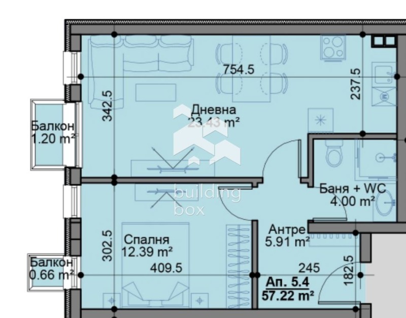 Продава 2-СТАЕН, гр. София, Овча купел, снимка 2 - Апартаменти - 53324372