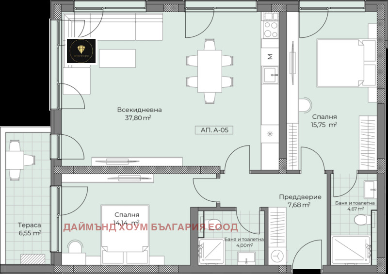 Продава 3-СТАЕН, гр. Пловдив, Остромила, снимка 2 - Aпартаменти - 47330245