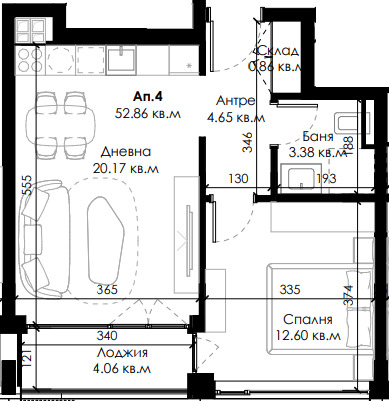 Na prodej  1 ložnice Sofia , Ovča kupel 2 , 69 m2 | 18207694 - obraz [2]