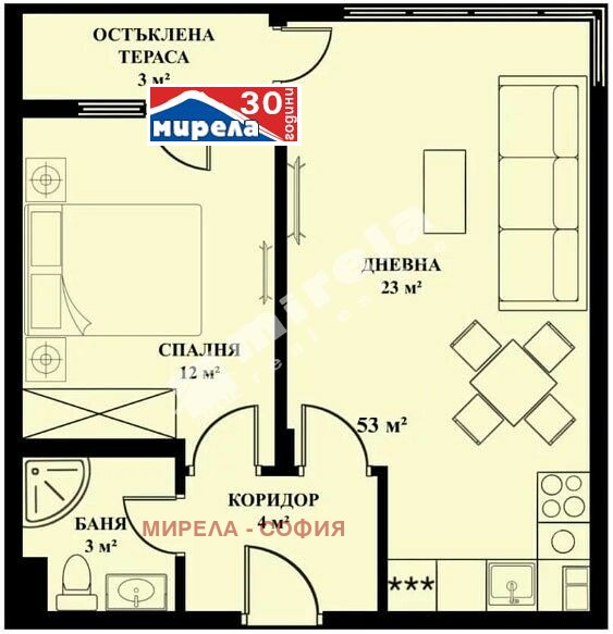 Продава 2-СТАЕН, град София, Люлин 5 • 124500 € / 243500.83 лв. • 75034800 1