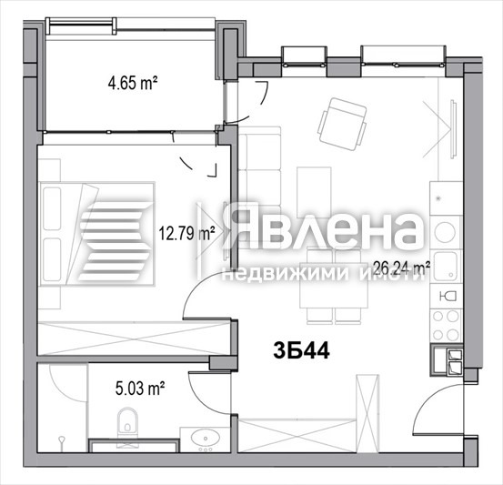 Продава 2-СТАЕН, гр. Пловдив, Христо Смирненски, снимка 4 - Апартаменти - 54744130