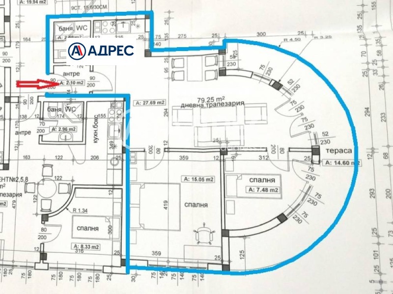 Продава  3-стаен област Благоевград , гр. Сандански , 79 кв.м | 69752348 - изображение [17]