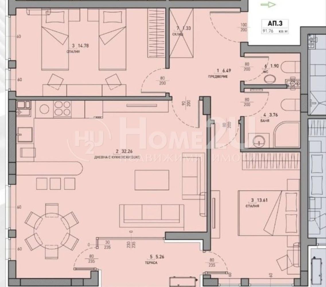 Продава 3-СТАЕН, гр. София, Малинова долина, снимка 15 - Апартаменти - 54036932