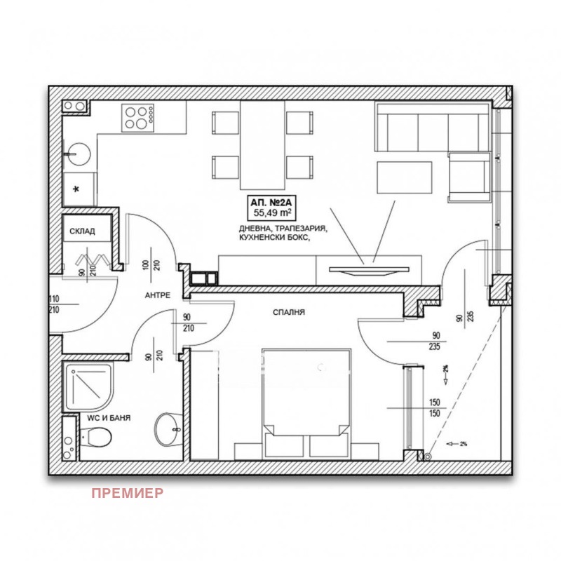 Продава 2-СТАЕН, гр. Поморие, област Бургас