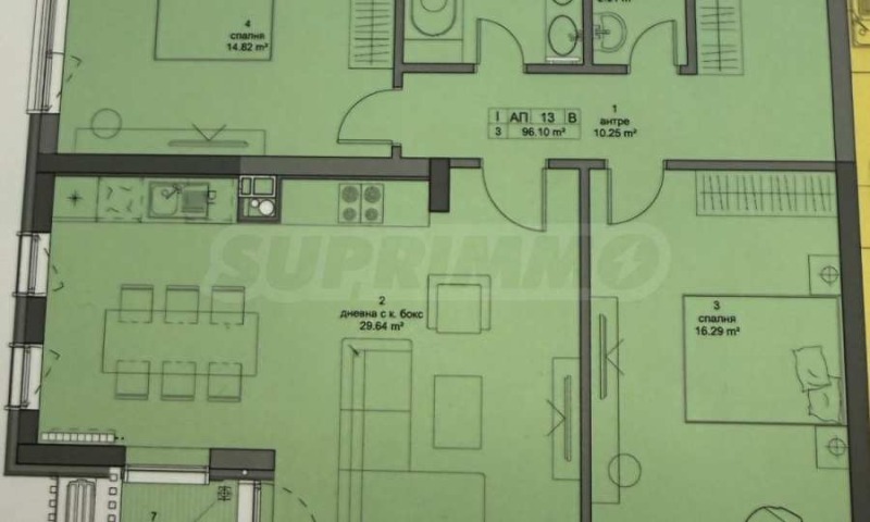 Zu verkaufen  2 Schlafzimmer Sofia , Krastowa wada , 114 qm | 71485681 - Bild [10]