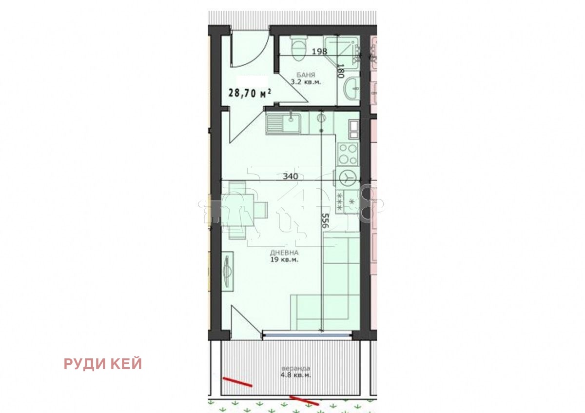 Продава 1-СТАЕН, гр. Варна, Възраждане 4, снимка 2 - Апартаменти - 50428190
