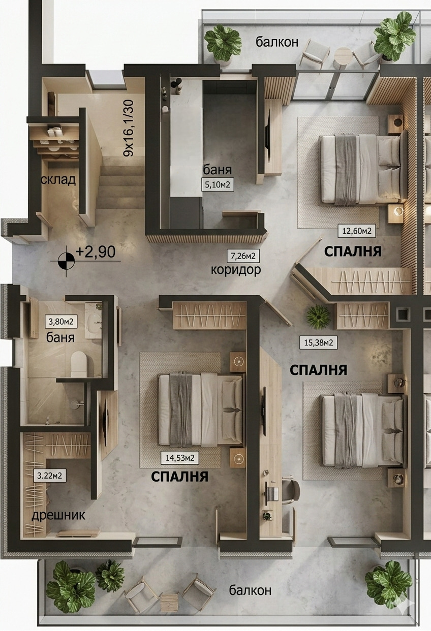 Продава КЪЩА, гр. Костинброд, област София област, снимка 16 - Къщи - 52664599