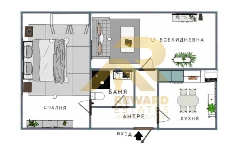 Til salgs  1 soverom Sofia , Razsadnika , 52 kvm | 34563016 - bilde [5]