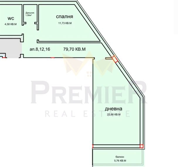 Продава 2-СТАЕН, гр. Варна, Виница, снимка 2 - Апартаменти - 53629120