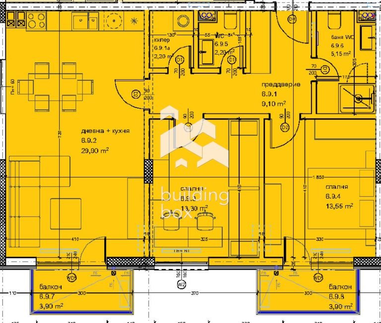 Продава 3-СТАЕН, гр. Варна, Кайсиева градина, снимка 3 - Апартаменти - 55122088