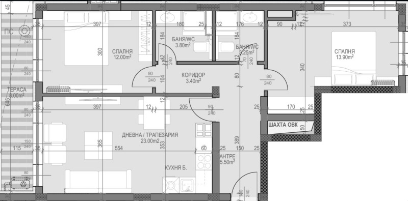 Продава 3-СТАЕН, гр. Пловдив, Гагарин, снимка 1 - Aпартаменти - 49551252