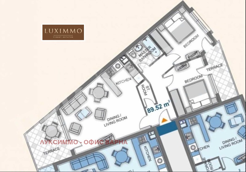 Продава 3-СТАЕН, гр. Варна, Аспарухово, снимка 2 - Апартаменти - 52754246