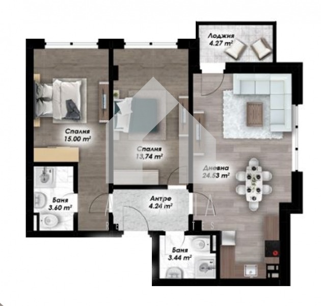 Продава 3-СТАЕН, гр. Пловдив, Остромила, снимка 2 - Апартаменти - 53380823