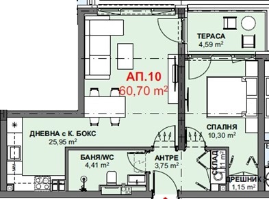 Продава 2-СТАЕН, гр. Черноморец, област Бургас, снимка 6 - Aпартаменти - 39849379