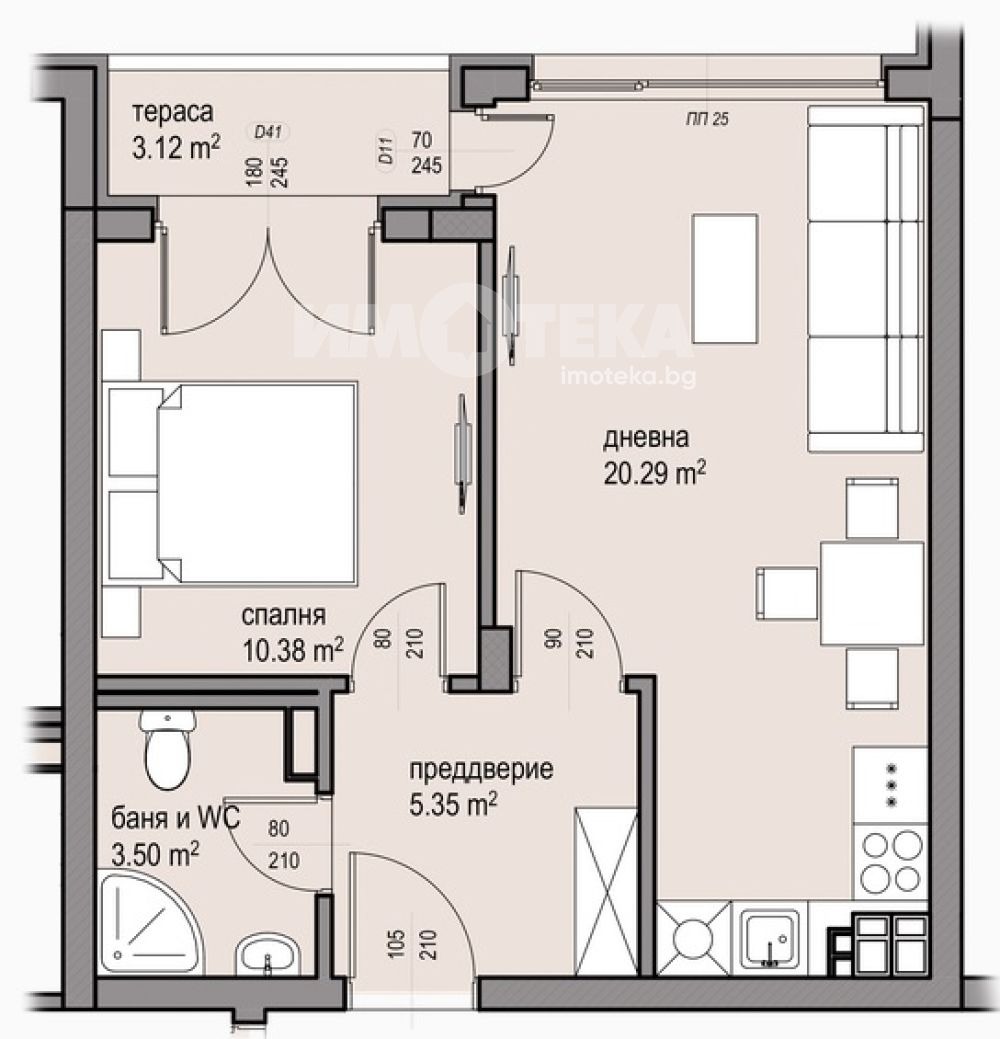 Продава 2-СТАЕН, гр. София, Малинова долина, снимка 4 - Апартаменти - 55090126