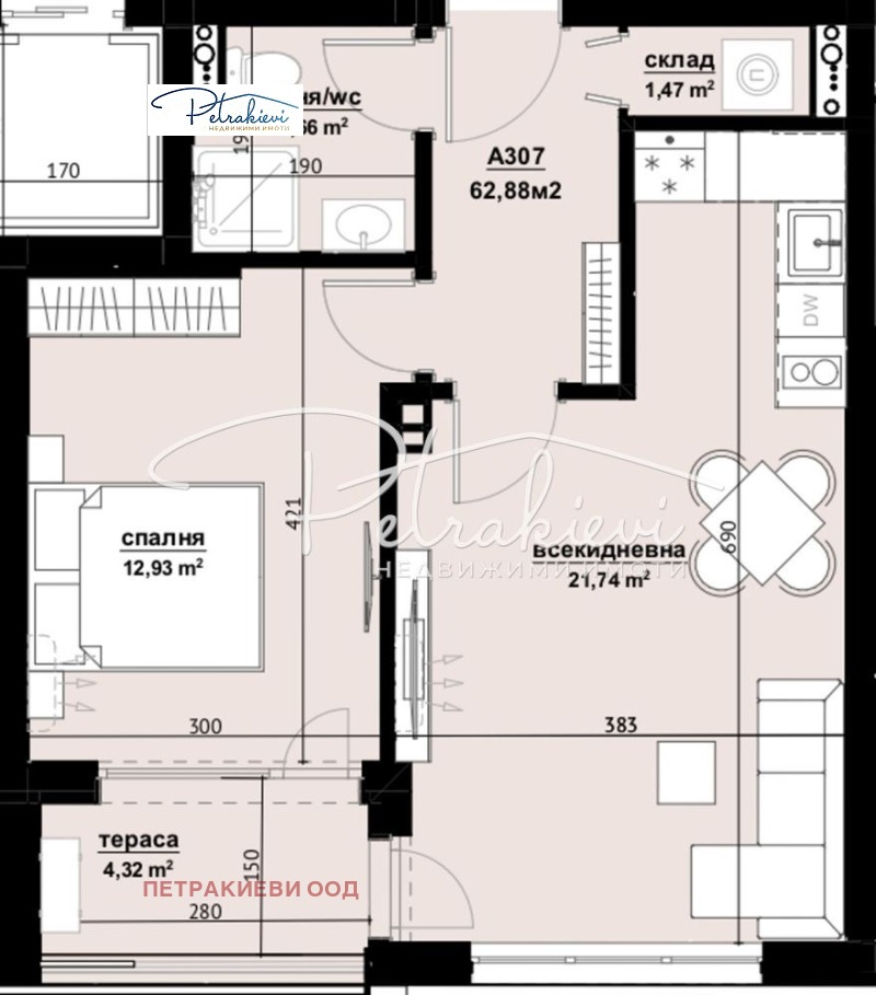 Продава 2-СТАЕН, гр. Бургас, Изгрев, снимка 1 - Aпартаменти - 47418194