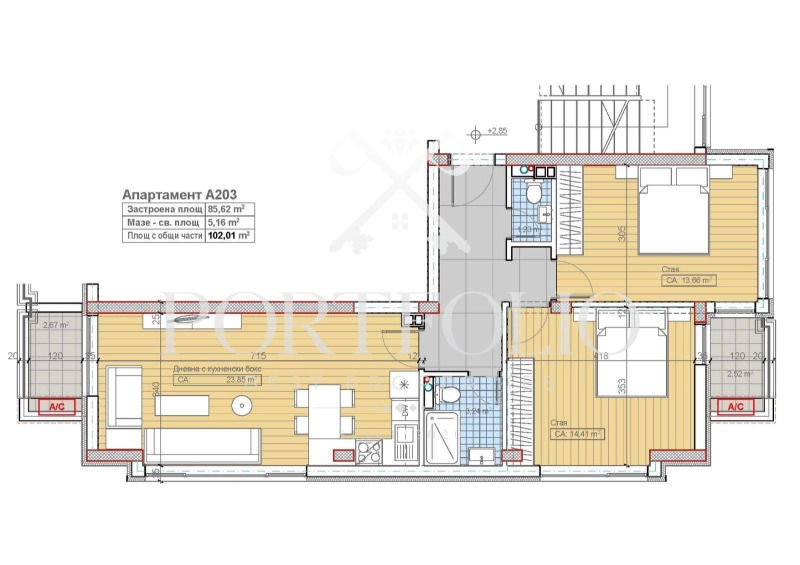 Продава  3-стаен град София , Бояна , 102 кв.м | 77365828 - изображение [2]