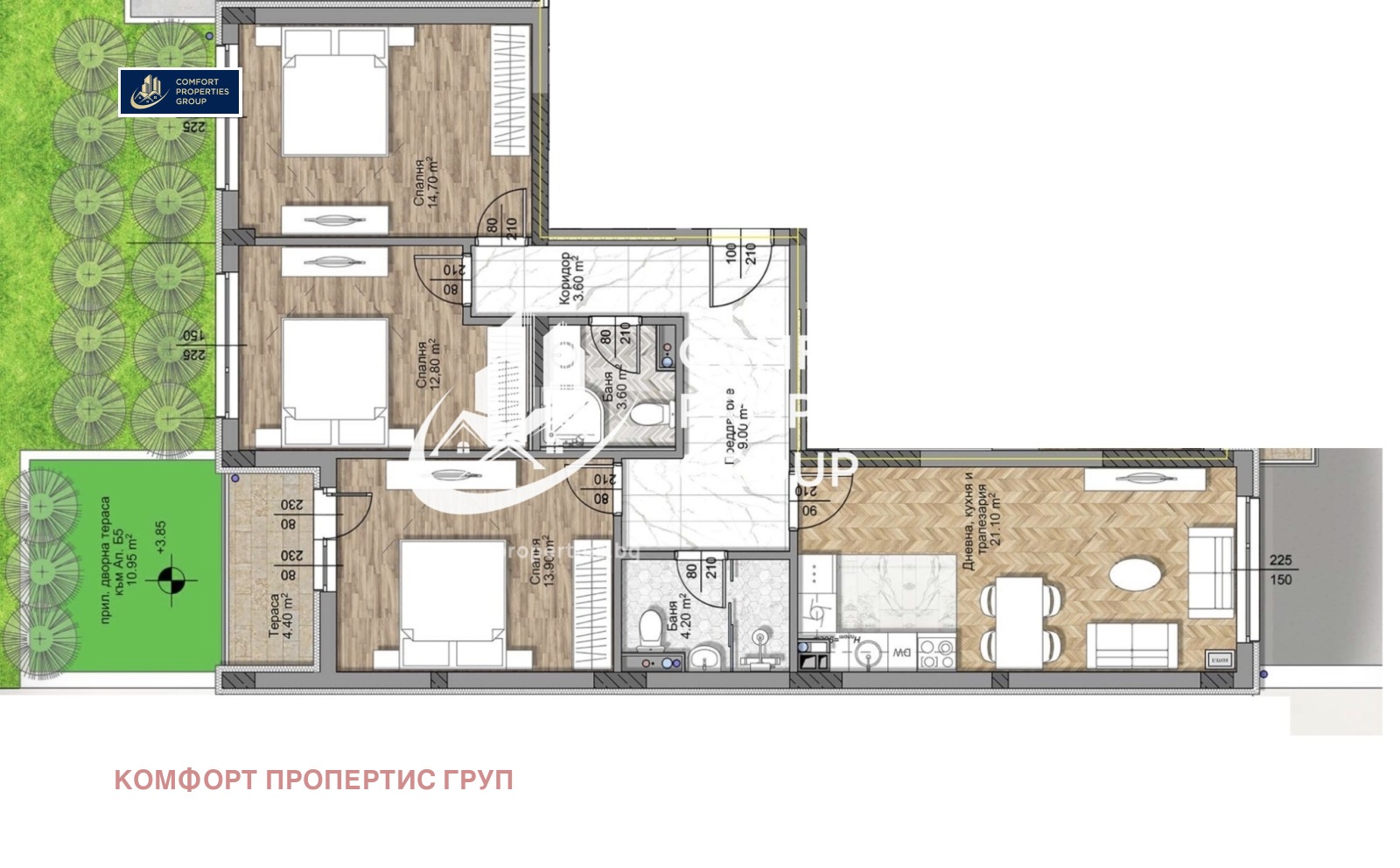 Продава 4-СТАЕН, гр. София, Овча купел, снимка 3 - Апартаменти - 53991249