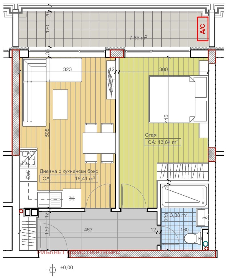 Zu verkaufen  1 Schlafzimmer Sofia , m-t Gardowa glawa , 65 qm | 80916543 - Bild [3]